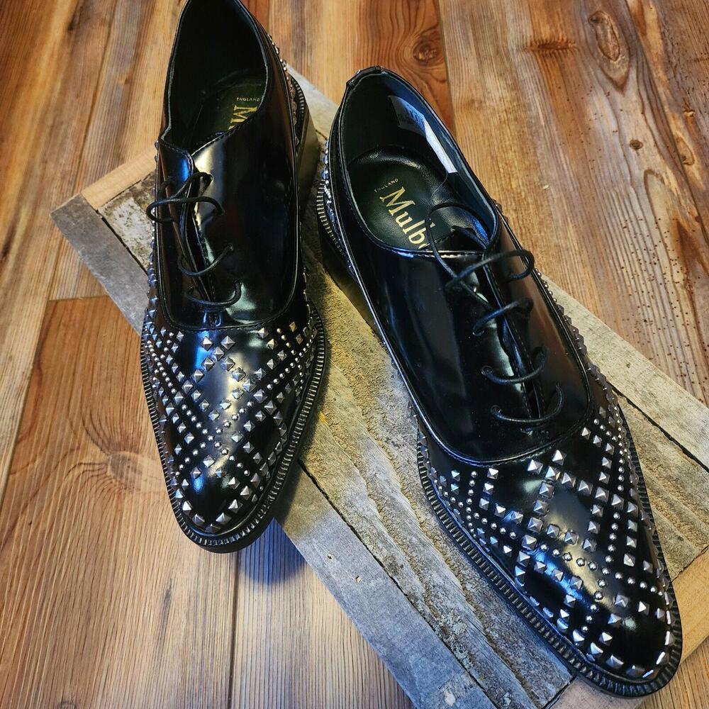 Mulberrry Oxford Lace Up STUDS Unisex Size 40